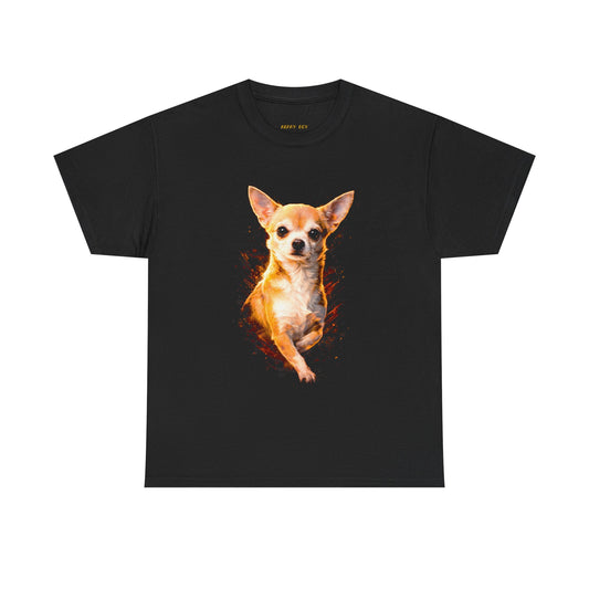 Chihuahua Flame Graphic Tee — Cute Fiery Dog T-Shirt