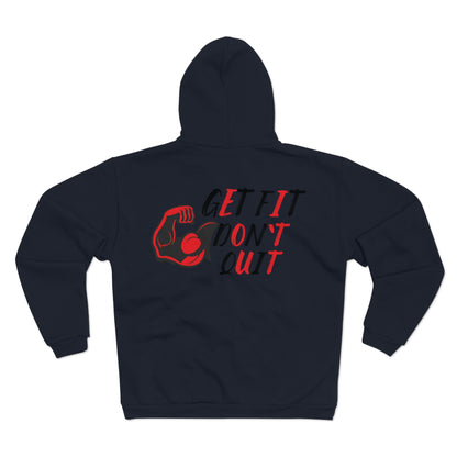 Motivational Fitness Hoodie - "Get Fit, Don't Quit"