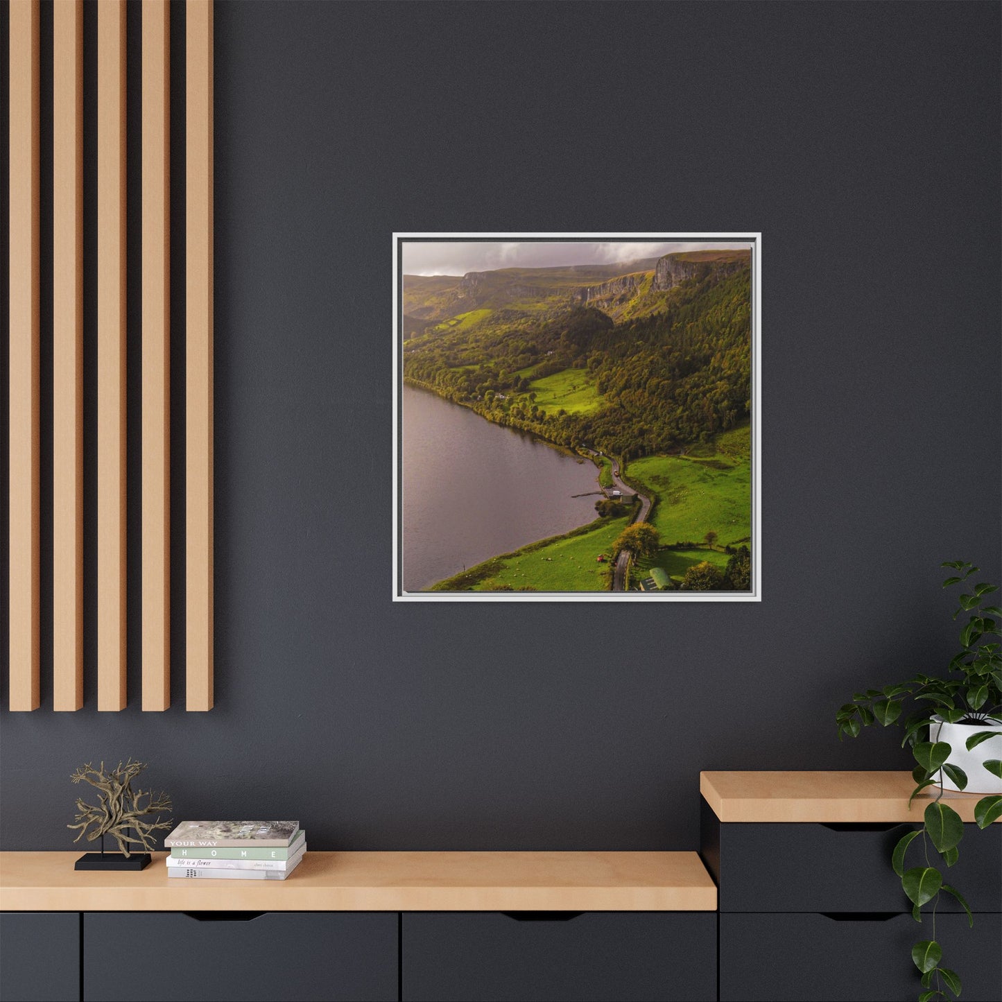 South in Aghadh an Aird or The Devil's Cheney Matte Canvas, Framed (Multi-color)