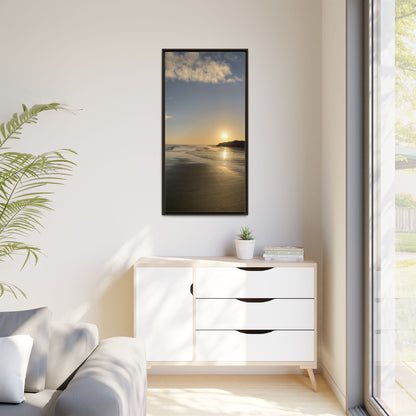 Sunset Matte Canvas, Framed (Multi-color)