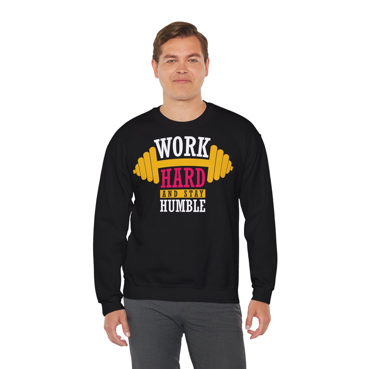 Work Hard Unisex Heavy Blend™ Crewneck Sweatshirt