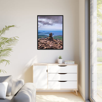Mount Brandon Top Matte Canvas, Framed (Multi-color)