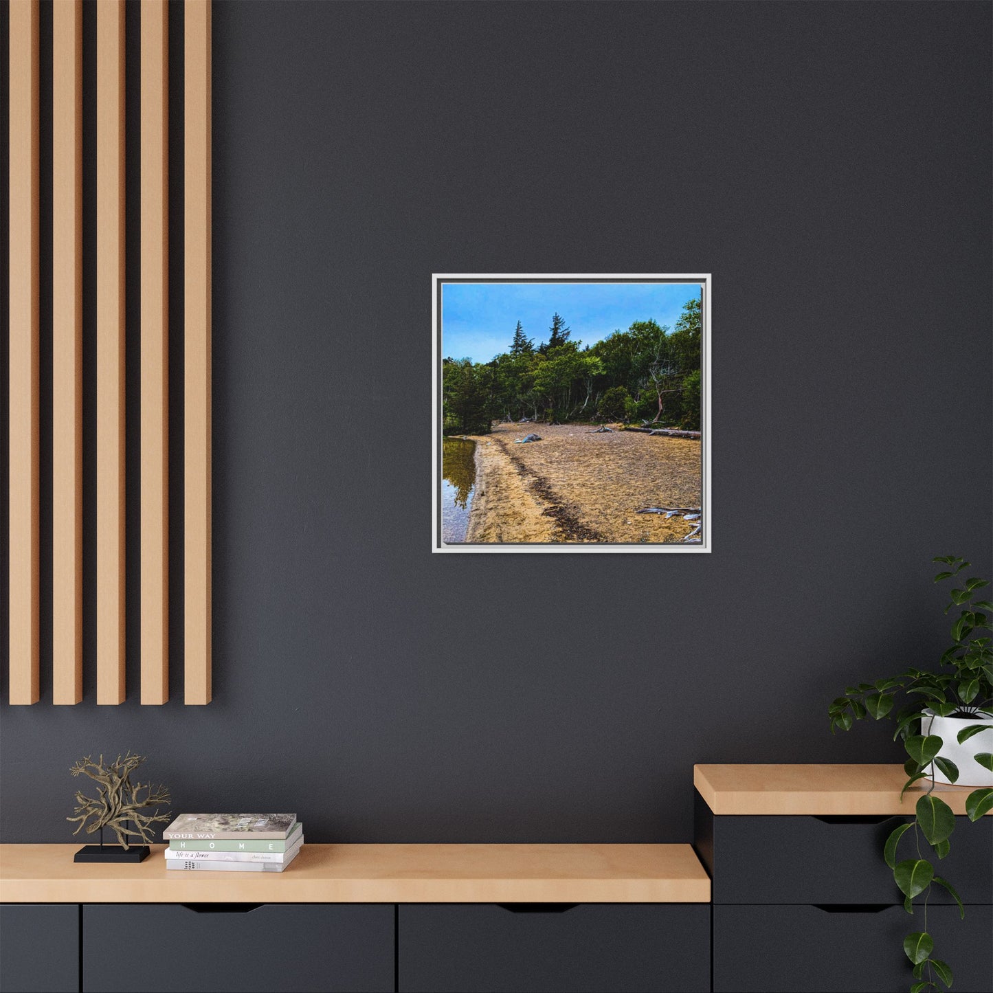 Killarney Beach Matte Canvas, Framed (Multi-color)
