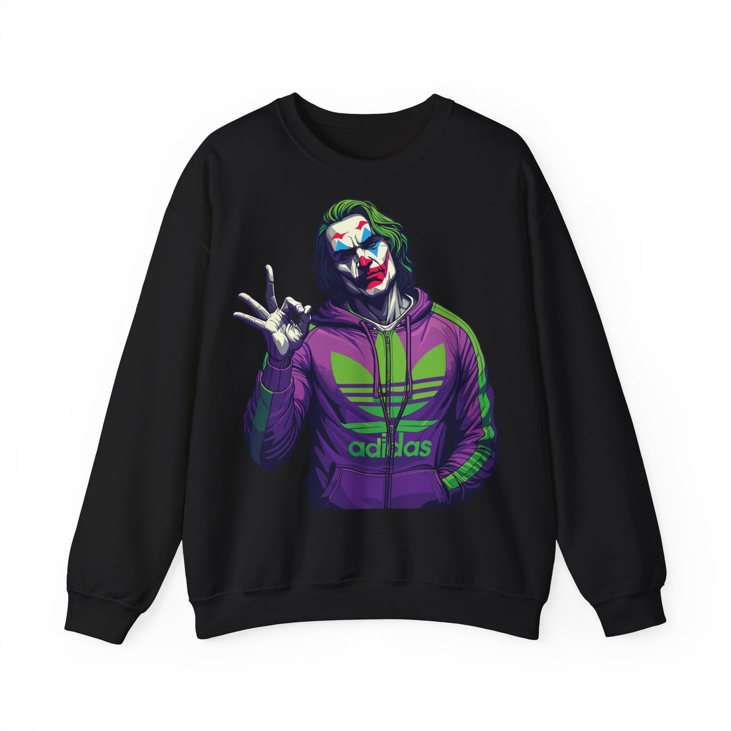 Retro Graphic Crewneck Sweatshirt - Artsy Design