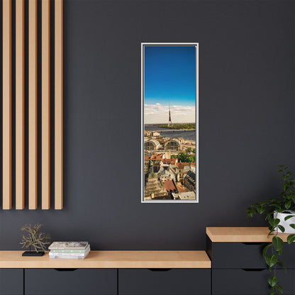 Riga TV Tower Matte Canvas, Framed (Multi-color)