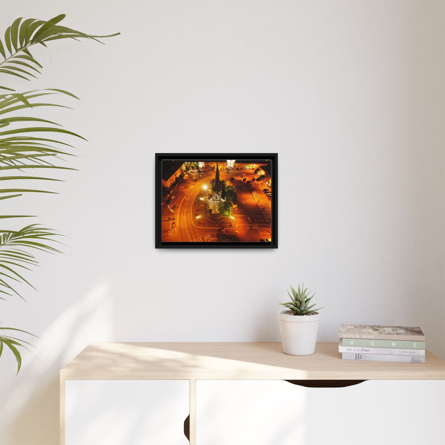 Listowel Church Matte Canvas, Framed (Multi-color)