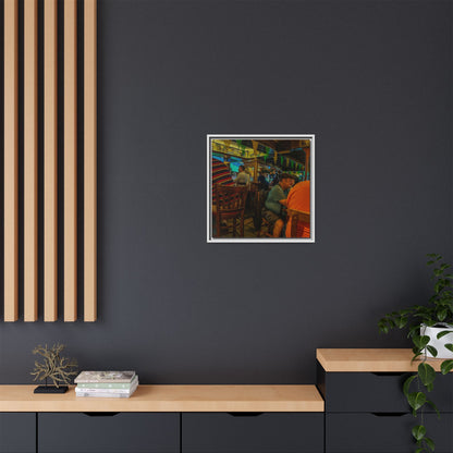 Irish Pub Matte Canvas, Framed (Multi-color)