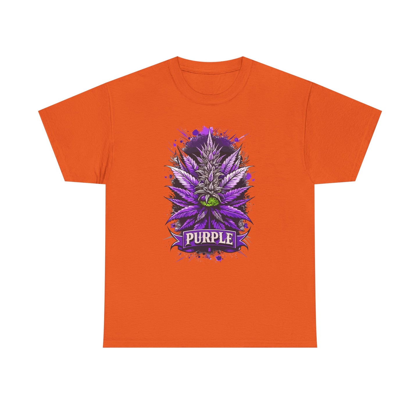 Purple Cannabis Bud T-Shirt — Bold Psychedelic Marijuana Graphic Tee