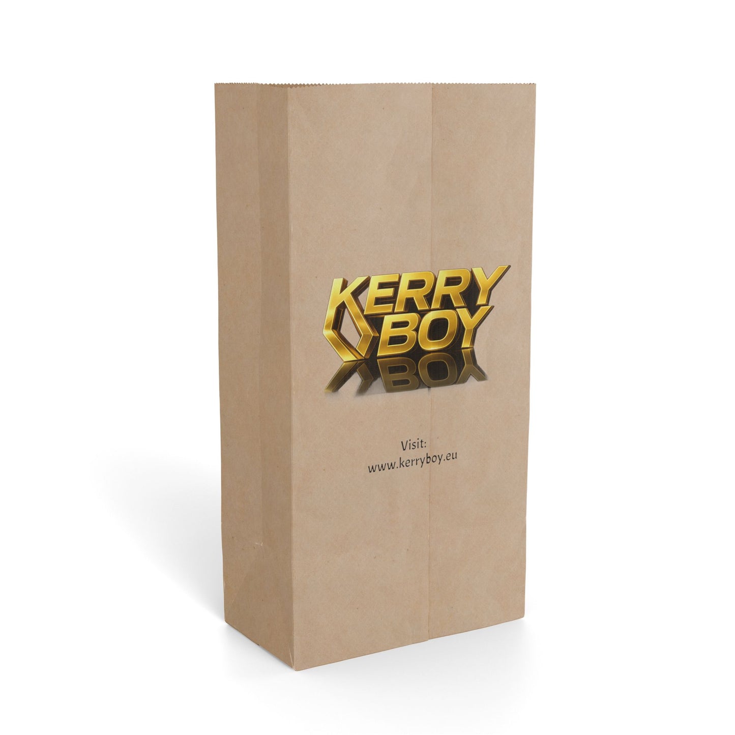 Kerry County Map Paper Gift Bag — Reusable Kraft & White Tote for Irish Gifts