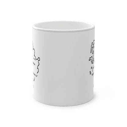 Mayo Magic Mug: Color - Changing Coffee Cup with Artistic Map Design