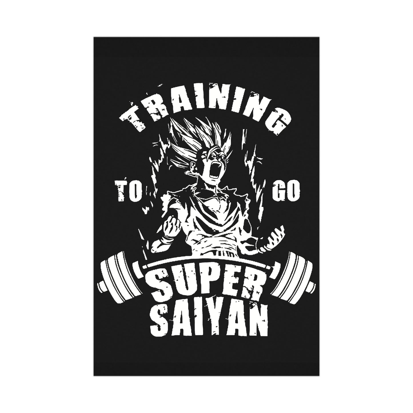 Super Saiyan Training Matte Poster - Fitness Motivation Wall Art