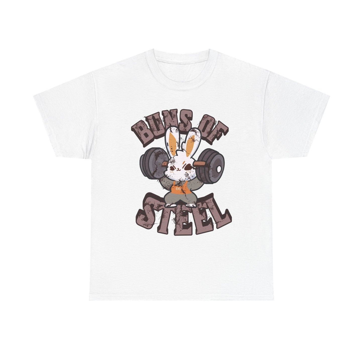Buns of Steel Unisex Heavy Cotton Tee - Fun Fitness Humor T-Shirt for Gym Lovers