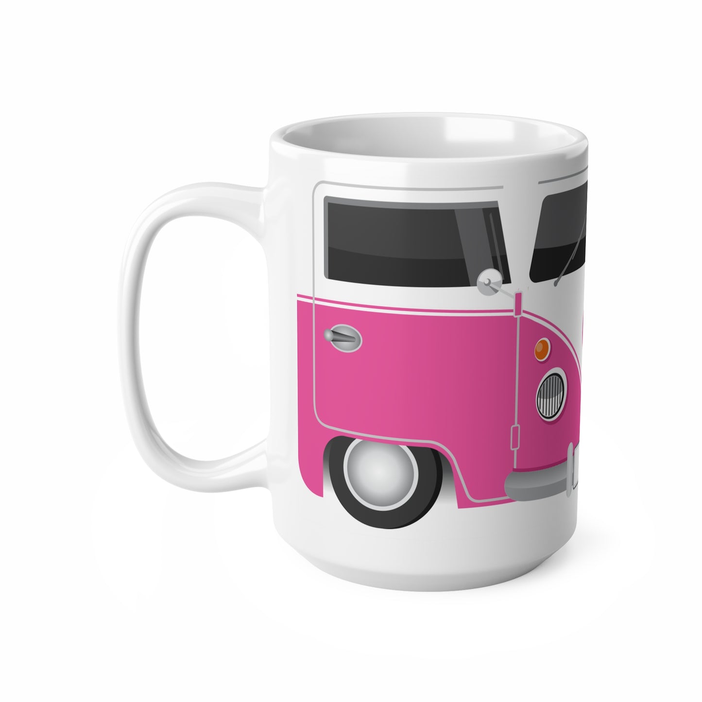 Vintage VW Bus Ceramic Coffee Mug - 11oz & 15oz - Perfect for Auto Enthusiasts Purple