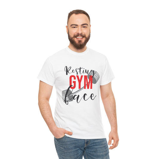 Resting Gym Face Unisex Heavy Cotton Tee - Lift with Humor