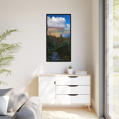 Torc Trail Stairs Matte Canvas, Framed (Multi-color)