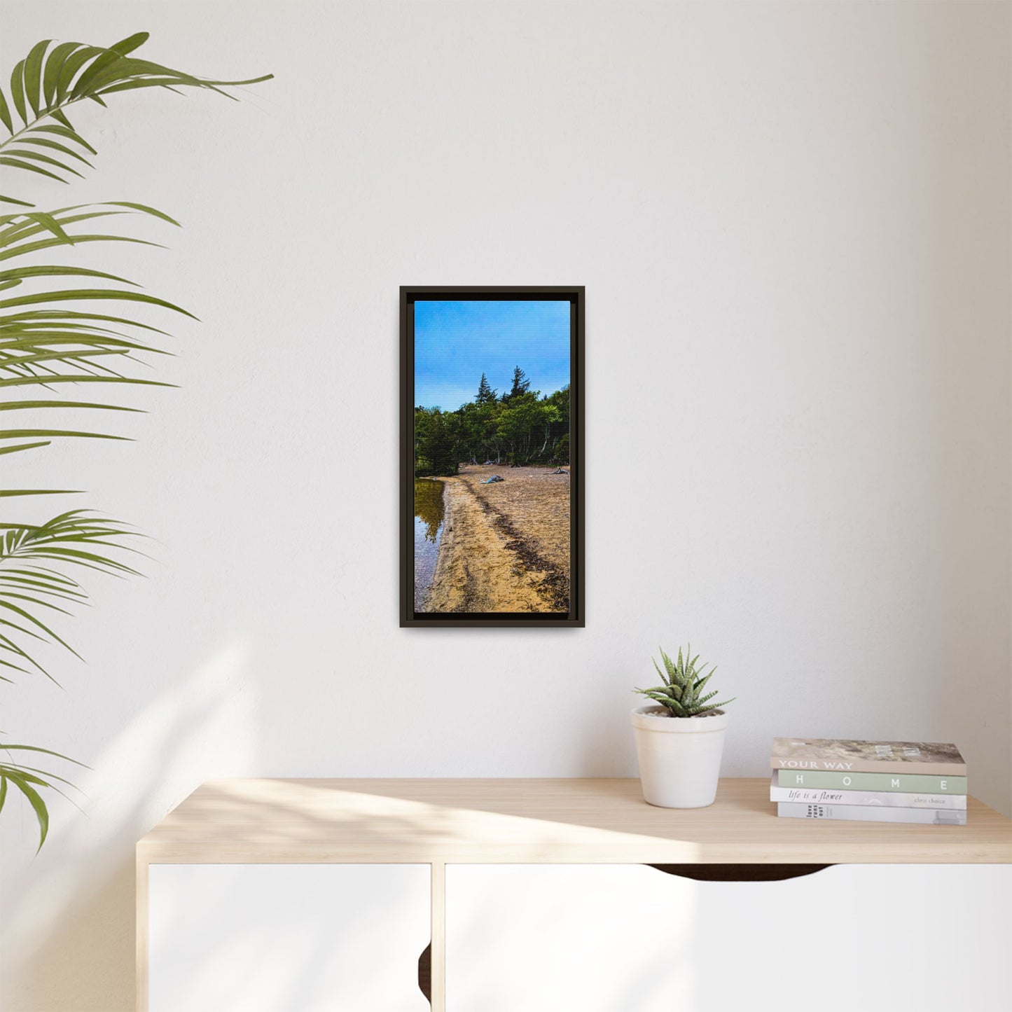 Killarney Beach Matte Canvas, Framed (Multi-color)
