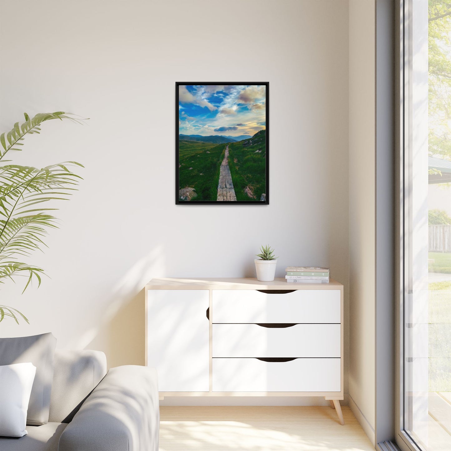 Torc Mountain Trail Matte Canvas, Framed (Multi-color)