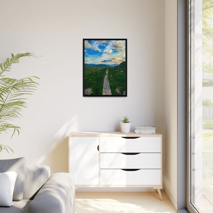 Torc Mountain Trail Matte Canvas, Framed (Multi-color)