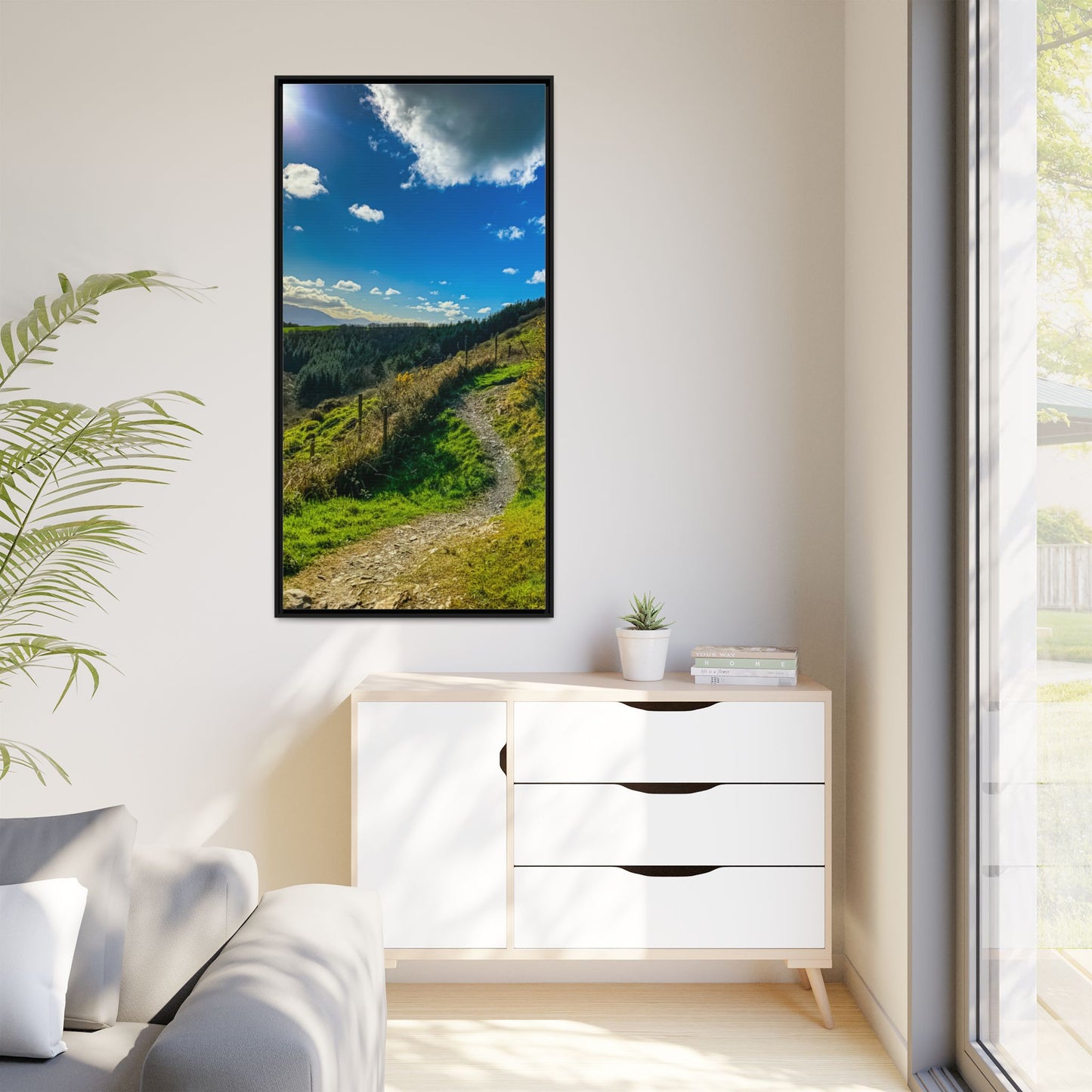 Glanageenty Forest Trail  Matte Canvas, Framed (Multi-color)