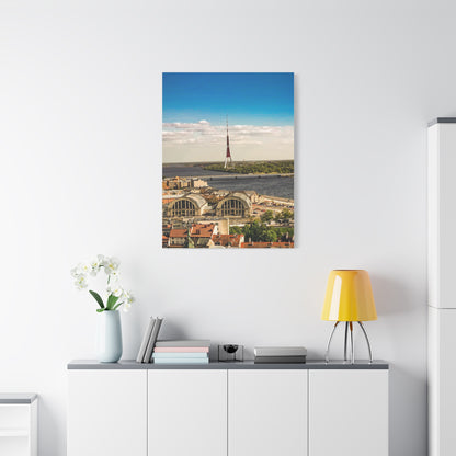 Riga TV Tower Matte Canvas, Stretched, 1.25"