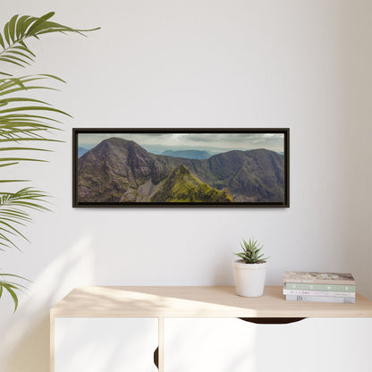 Halfway to Carrauntoohil Matte Canvas, Framed (Multi-color)