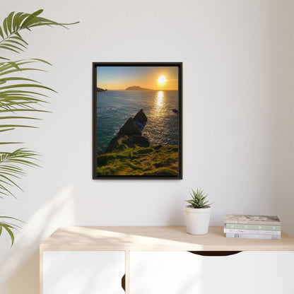 Dunquin Pier Matte Canvas, Framed (Multi-color)