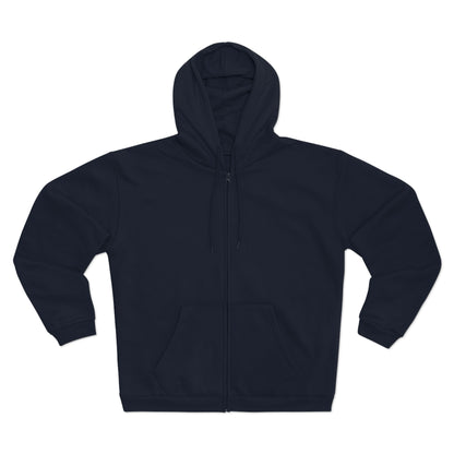 Hallowed Harvest Zip — Halloween Mask & Pumpkin Graphic Zip Hoodie