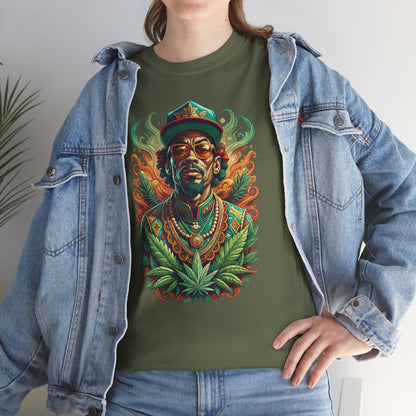 Reggae Lion Tee — Rasta Portrait Graphic T-Shirt