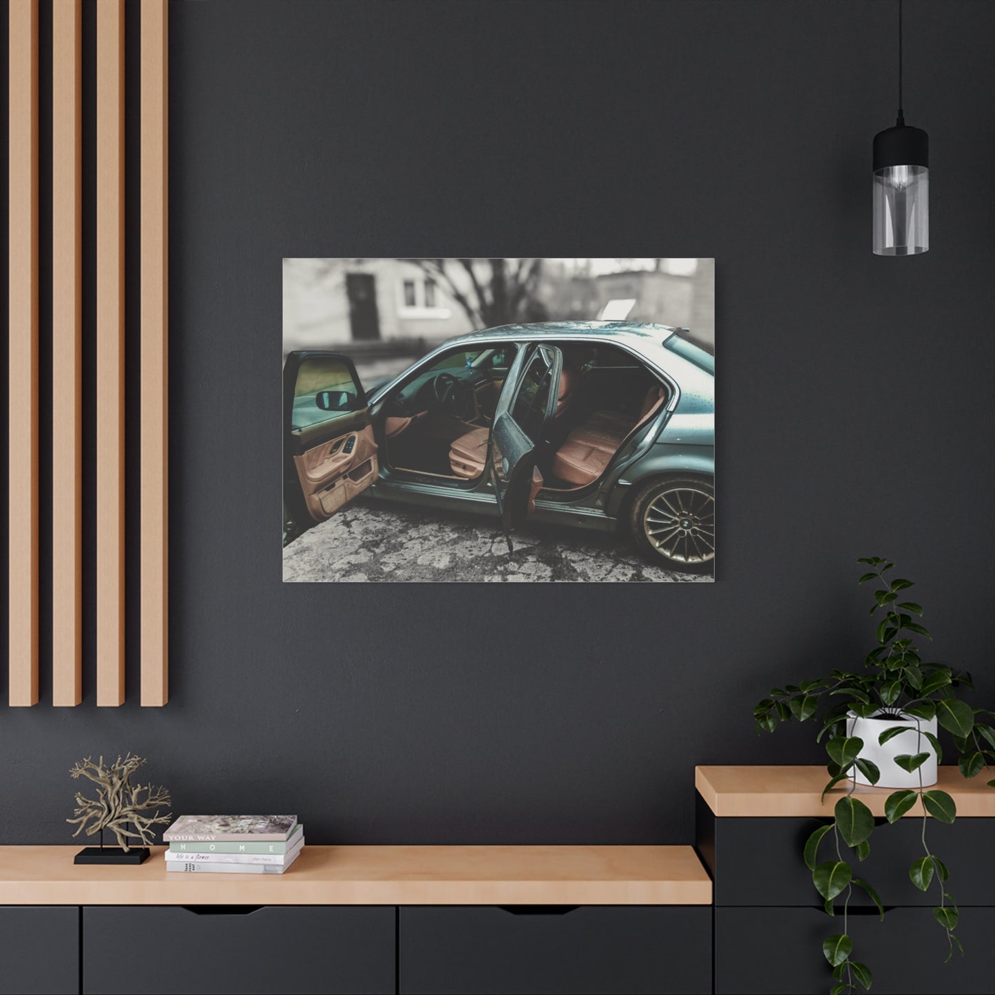 BMW 7 Matte Canvas, Stretched, 1.25"