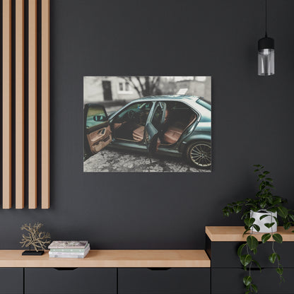 BMW 7 Matte Canvas, Stretched, 1.25"