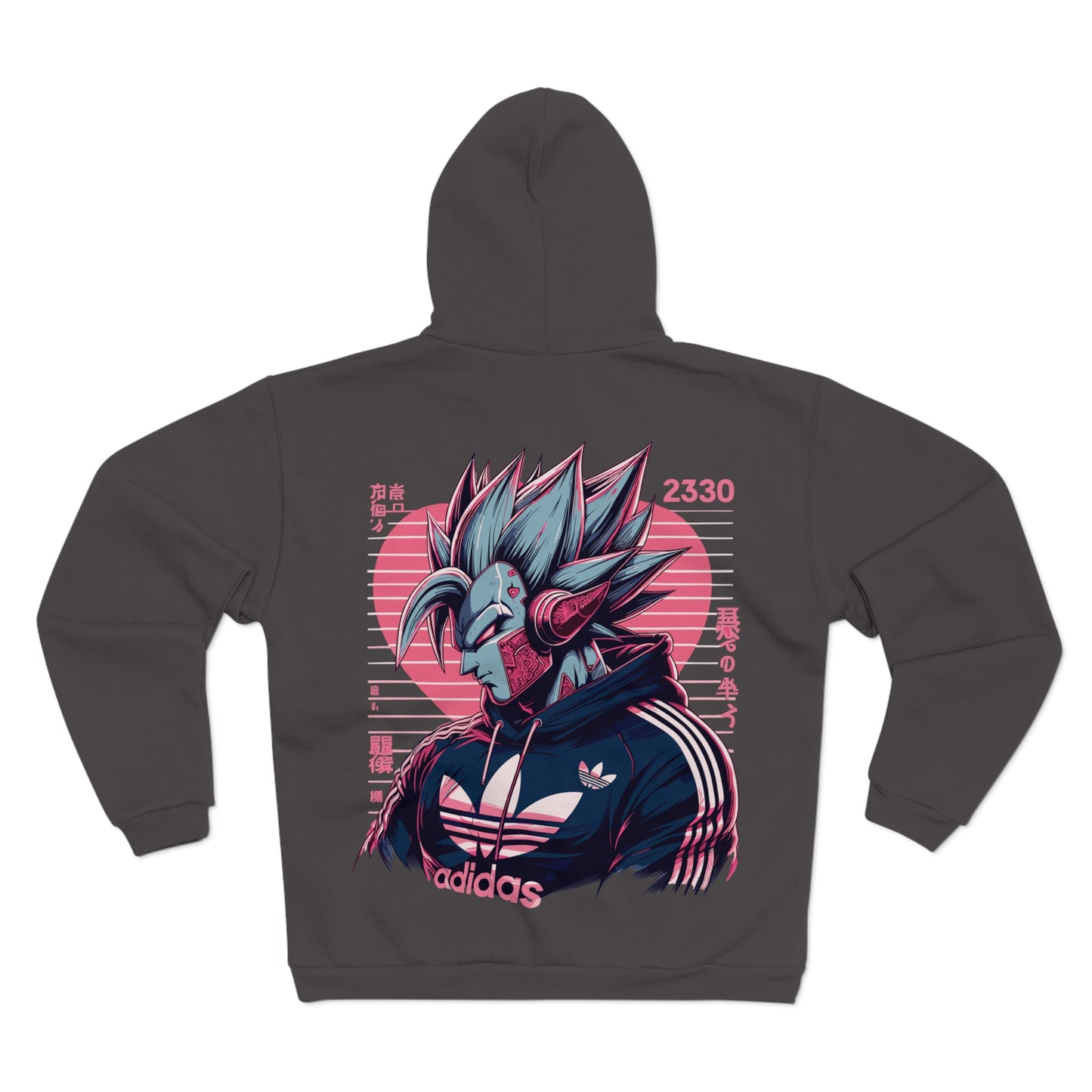 Kiborg Goku Unisex Hooded Zip Sweatshirt