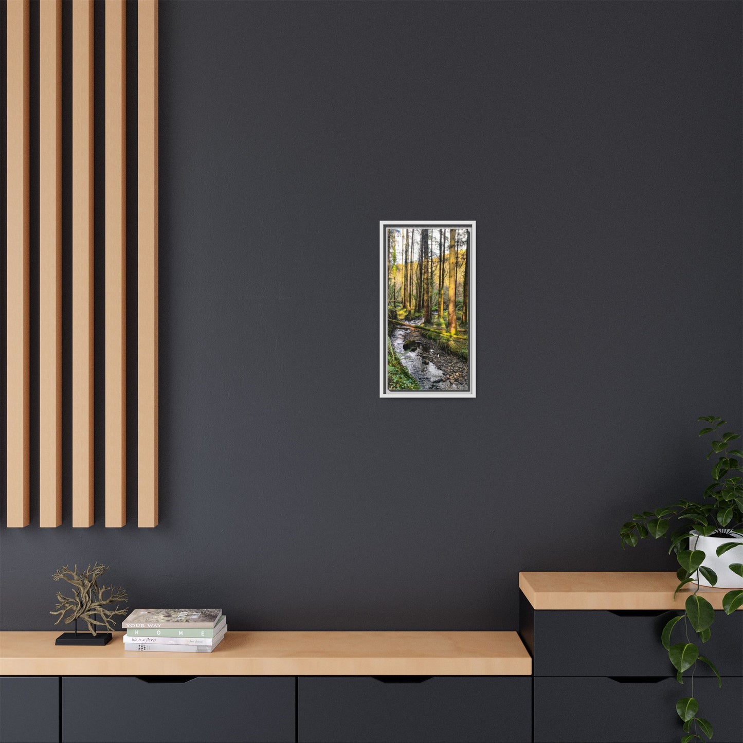 Glanageenty Forest Trail 2 Matte Canvas, Framed (Multi-color)