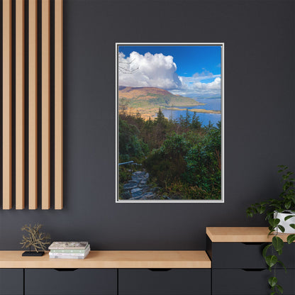 Torc Trail Stairs Matte Canvas, Framed (Multi-color)