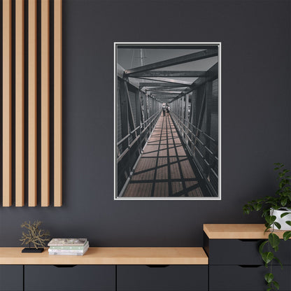 Dingle Pier Matte Canvas, Framed (Multi-color)