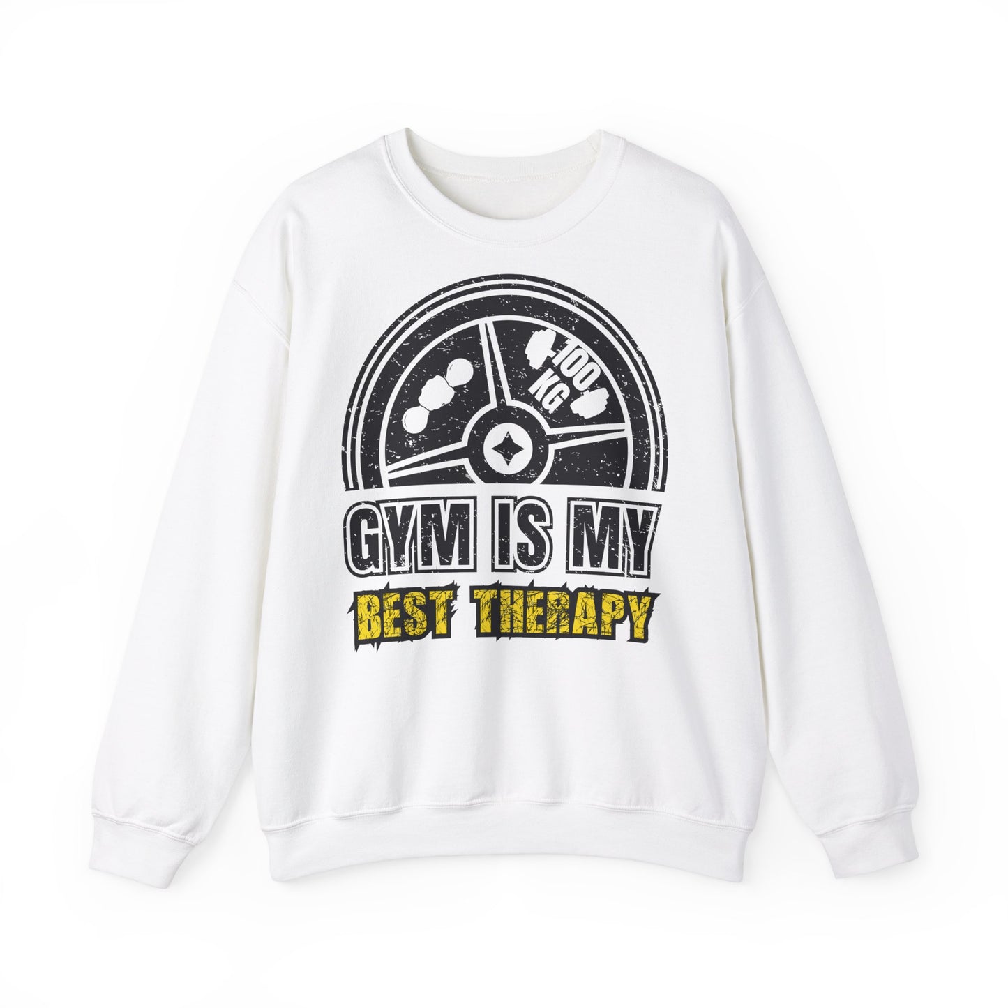 Gym Is My Best Therapy Unisex Heavy Blend™ Crewneck Sweatshirt