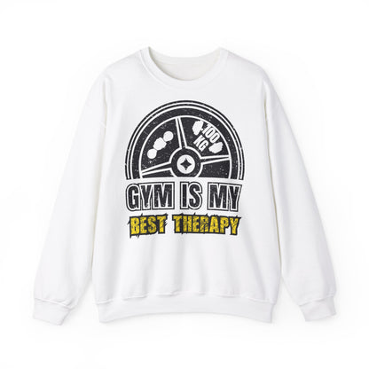Gym Is My Best Therapy Unisex Heavy Blend™ Crewneck Sweatshirt