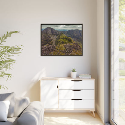 Halfway to Carrauntoohil Matte Canvas, Framed (Multi-color)
