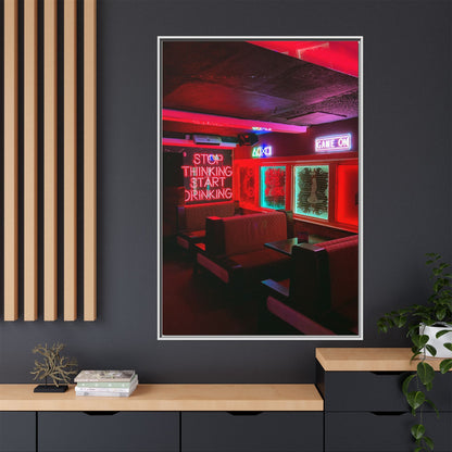 The Mermaids Night Club Matte Canvas, Framed (Multi-color)