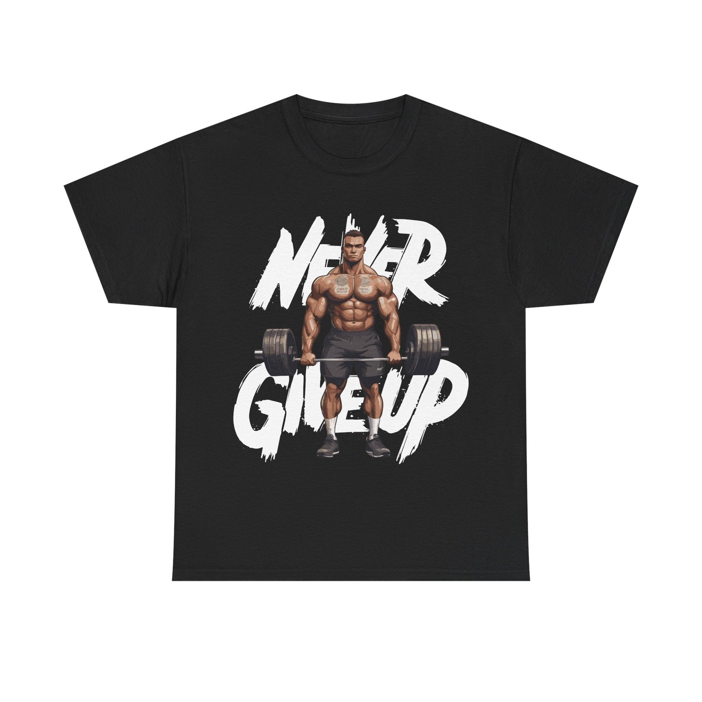 Never Give Up Unisex Heavy Cotton Tee