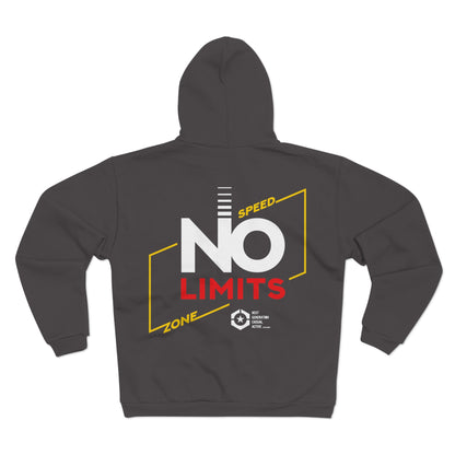 No Limits Unisex Hooded Zip Sweatshirt - Stylish & Comfortable Athleisure Wear