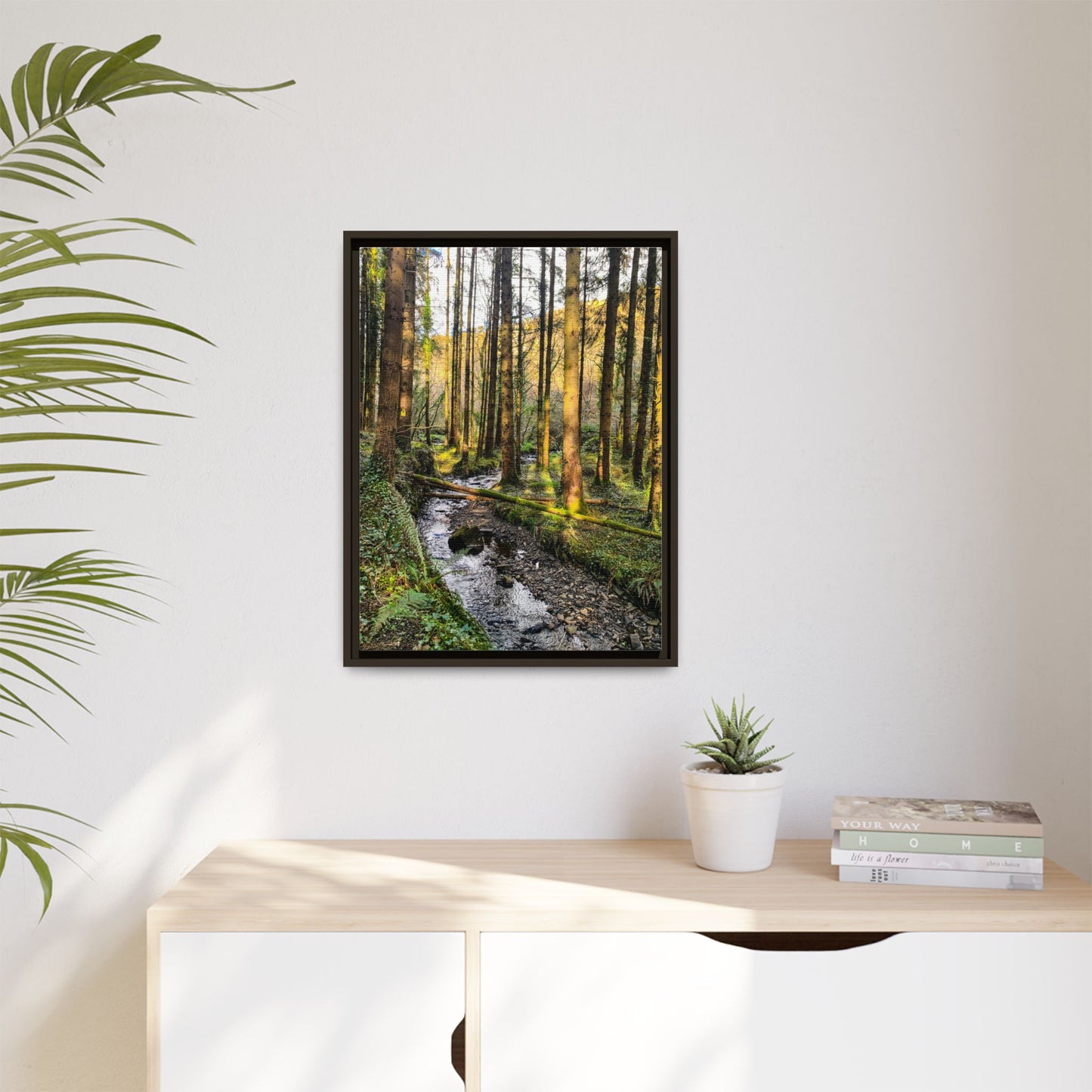 Glanageenty Forest Trail 2 Matte Canvas, Framed (Multi-color)