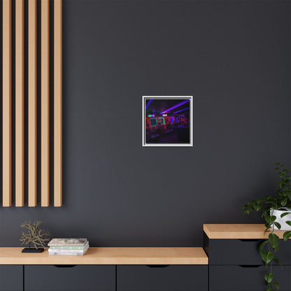 Mermaids Night Club Matte Canvas, Framed (Multi-color)