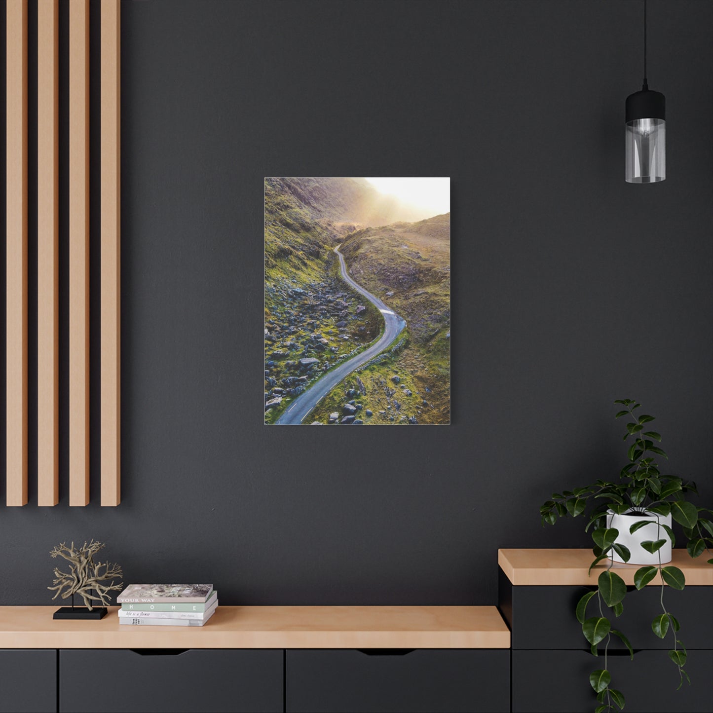 Valley Road Matte Canvas, Stretched, 1.25"