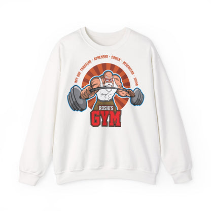 Motivational Gym Crewneck Sweatshirt - Perfect for Fitness EnthusiastsvWhite