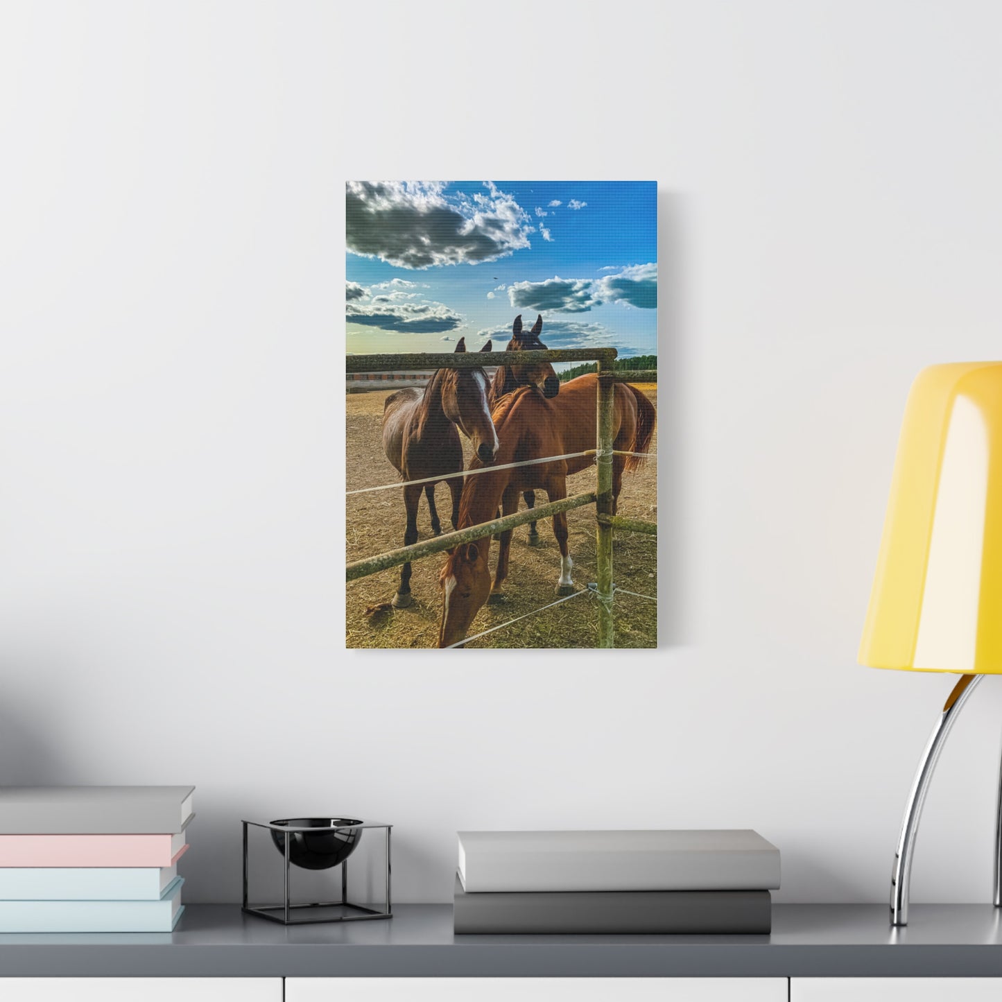 Horses Matte Canvas, Stretched, 1.25"