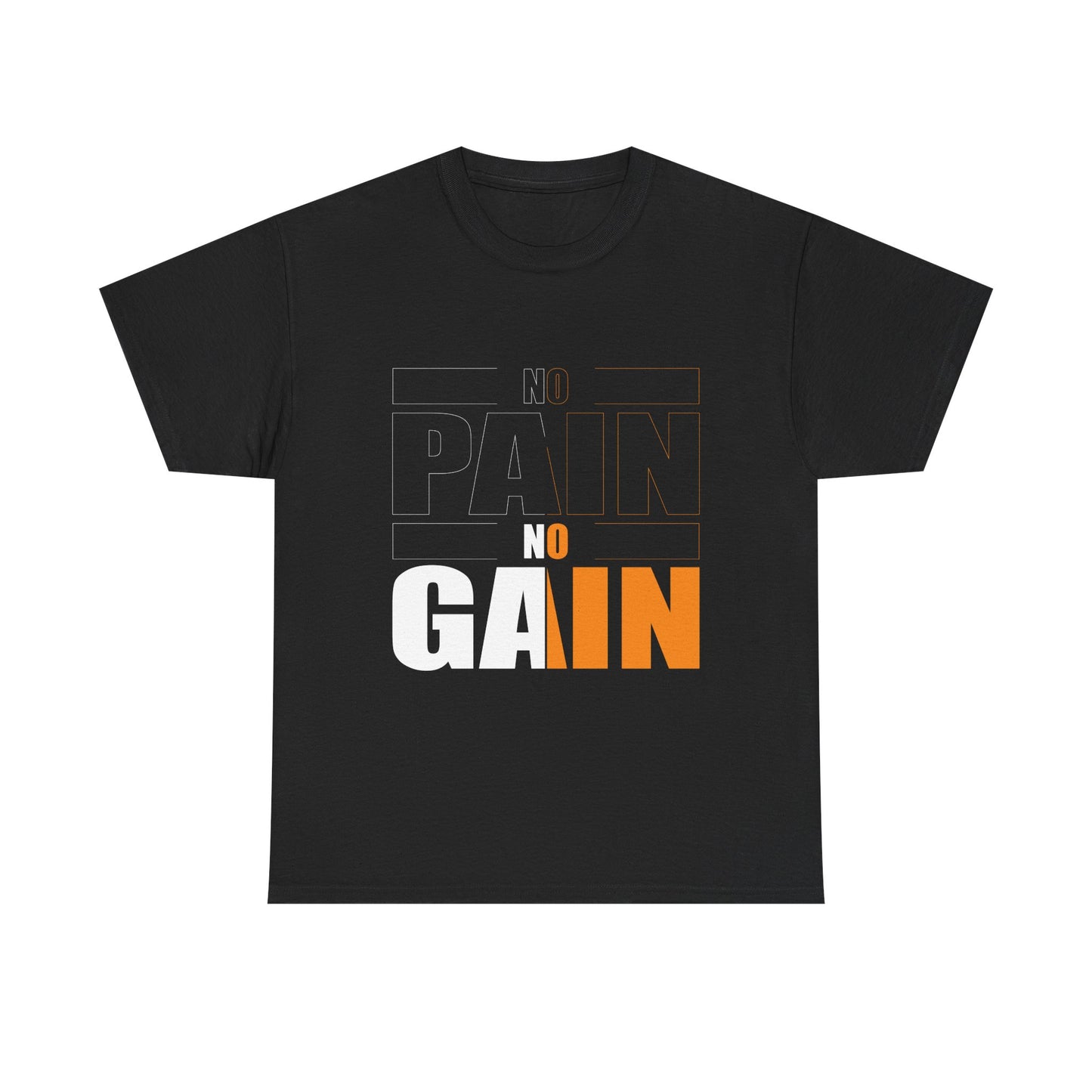 No Pain No Gain Unisex Heavy Cotton Tee - Motivational Workout T-Shirt