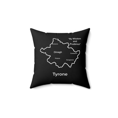 Tyrone Spun Polyester Square Pillow Black Edition 4 Sizes