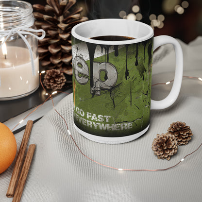 Adventure Jeep Ceramic Coffee Mug - 11oz & 15oz - For Outdoor Enthusiasts