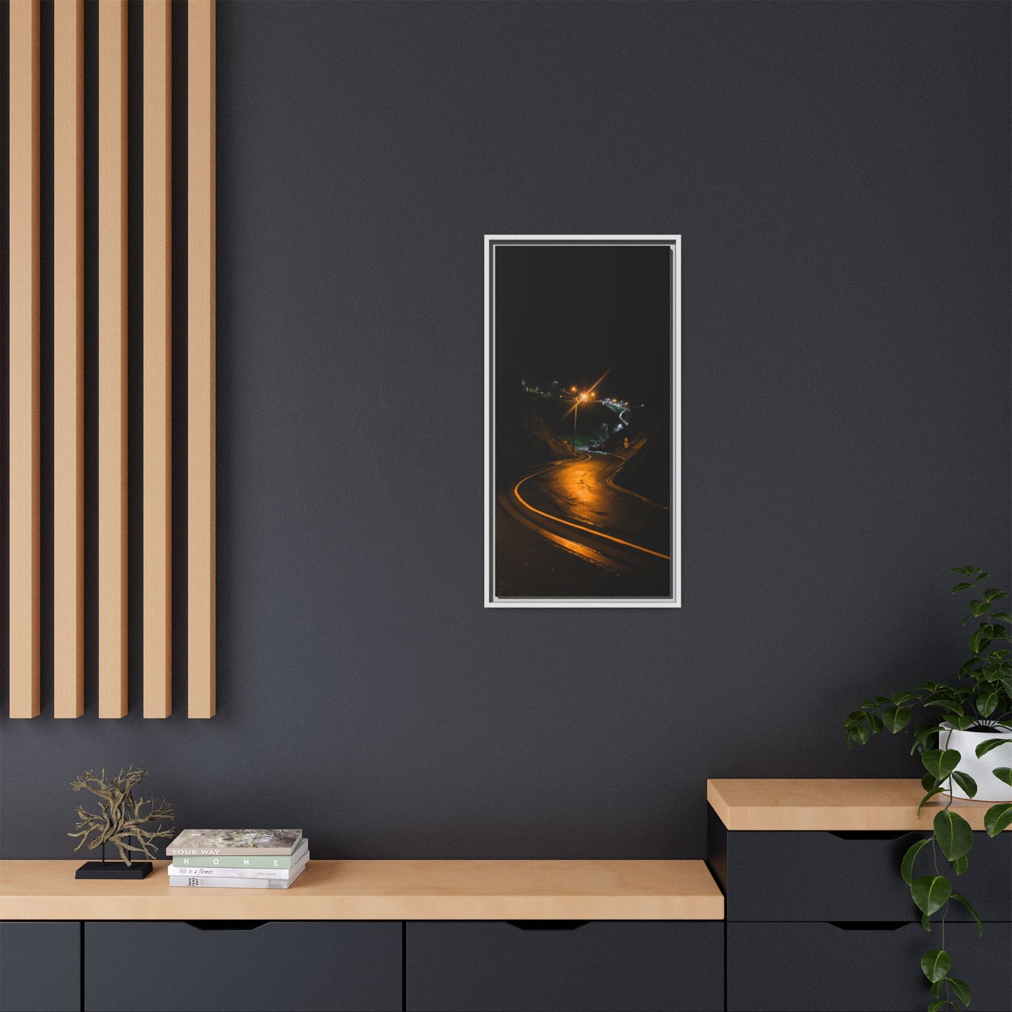 Ballybunion at Night Matte Canvas, Framed (Multi-color)