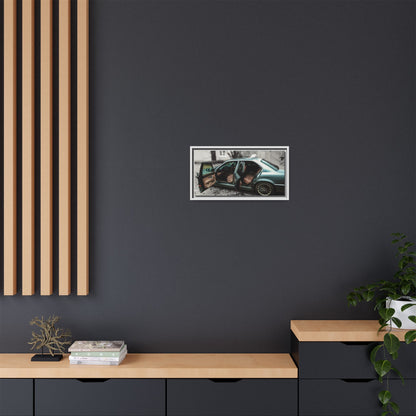 BMW 7 Matte Canvas, Framed (Multi-color)